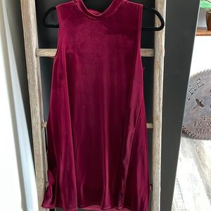 Velvet sleeveless dress